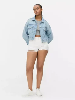 Primark Szorty<Spodenki jeansowe z przetarciami