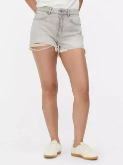Primark Szorty<Spodenki jeansowe z przetarciami