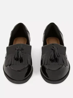 Primark Płaskie Buty<Szerokie lakierowane mokasyny
