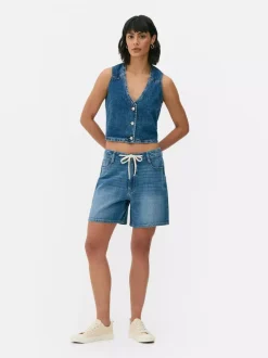 Primark Szorty<Szorty jeansowe z wiązaniem z przodu