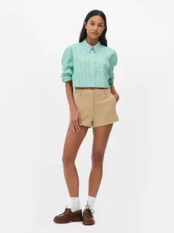 Primark Szorty<Szorty ze sztucznego zamszu