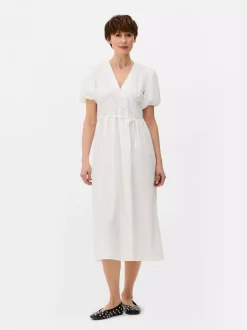 Primark Sukienki<Teksturowana sukienka midi na guziki