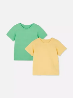 Primark Topy I T-Shirty<Teksturowane koszulki z okrągłym dekoltem, 2 szt.