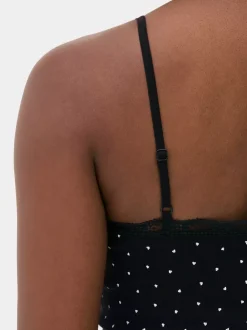 Primark Góry Od Piżamy<Top na ramiączkach z koronkowym obszyciem
