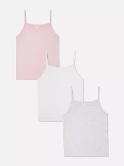Dzieci Primark Bielizna<Topy na ramiączkach z ażurowym wzorem, 3 szt.