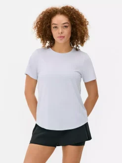 Primark Odzież Domowa I Na Siłownię|Topy I T-Shirty<T-shirt na siłownię z okrągłym dekoltem