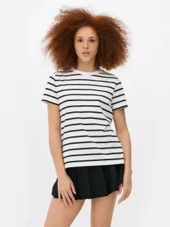 Primark Topy I T-Shirty<T-shirt w paski z krótkim rękawem