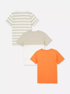 Dzieci Primark Topy I T-Shirty<T-shirty z krótkim rękawem, 3 szt.