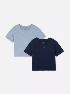 Primark Topy I T-Shirty<T-shirty z tkaniny o nieregularnym splocie, 2 szt.
