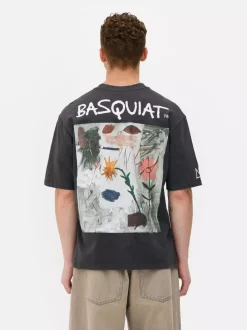 Primark Topy I T-Shirty<T-shirt z efektem sprania i motywem obrazu Basquiata
