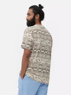 Primark Topy I T-Shirty<T-shirt z geometrycznym nadrukiem