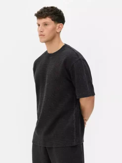 Primark Topy I T-Shirty<T-shirt z krótkim rękawem o waflowej fakturze