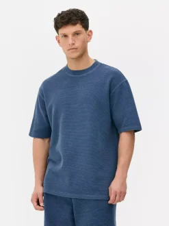 Primark Topy I T-Shirty<T-shirt z krótkim rękawem o waflowej fakturze