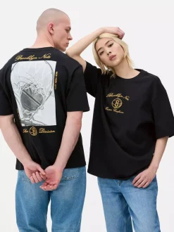 Primark Topy I T-Shirty|Topy I T-Shirty<T-shirt z motywem Brooklyn Nets NBA