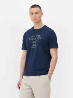 Primark Topy I T-Shirty<T-shirt z motywem pięciu dzielnic Nowego Jorku