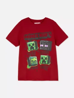 Dzieci Primark Topy I T-Shirty<T-shirt z nadrukiem Minecraft