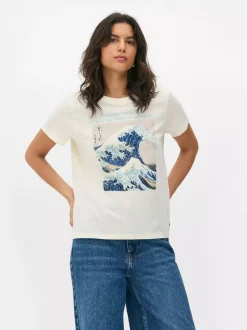 Primark Topy I T-Shirty<T-shirt z okrągłym dekoltem Katsushika