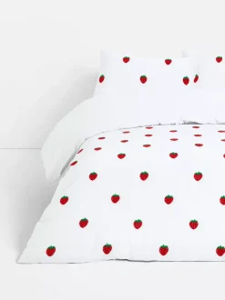 Primark Poszewki Na Kołdry I Komplety Pościeli<Tuftowana pościel w truskawki w rozmiarze king