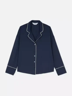 Primark Góry Od Piżamy<Żakardowa góra od piżamy z długim rękawem