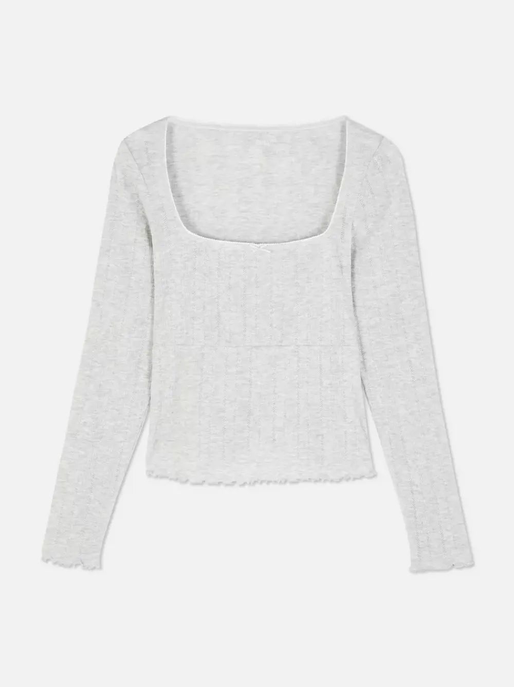 Primark Góry Od Piżamy<Ażurowa góra od piżamy z muszelkowym wykończeniem
