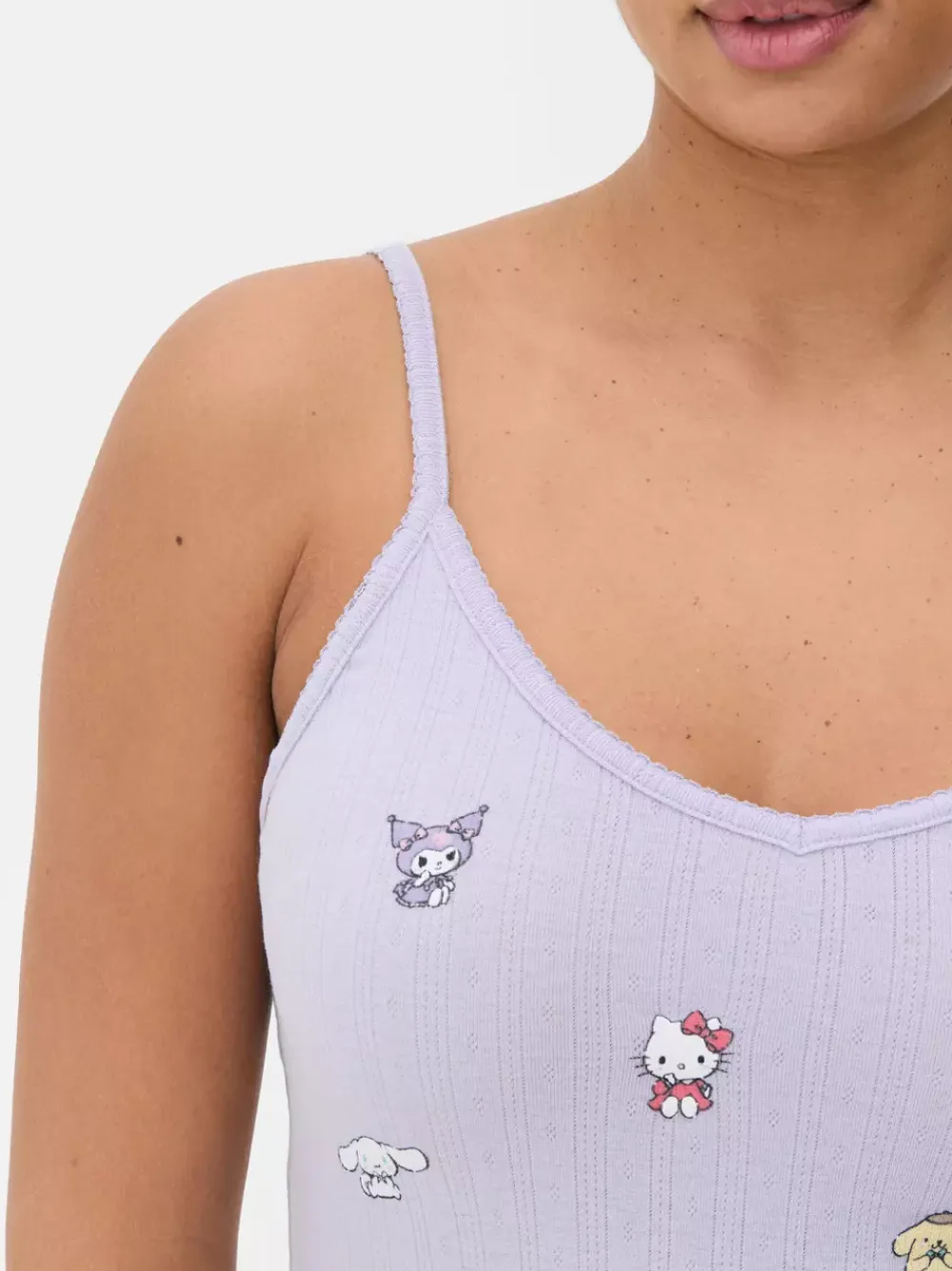 Primark Góry Od Piżamy<Ażurowy top od piżamy na ramiączkach Hello Kitty
