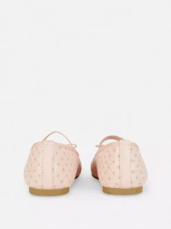 Dzieci Primark Płaskie Buty<Balerinki z laserowo wycinanymi gwiazdkami