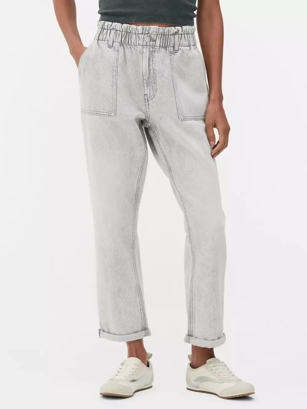 Primark Jeansy<Bawełniane spodnie typu paper bag