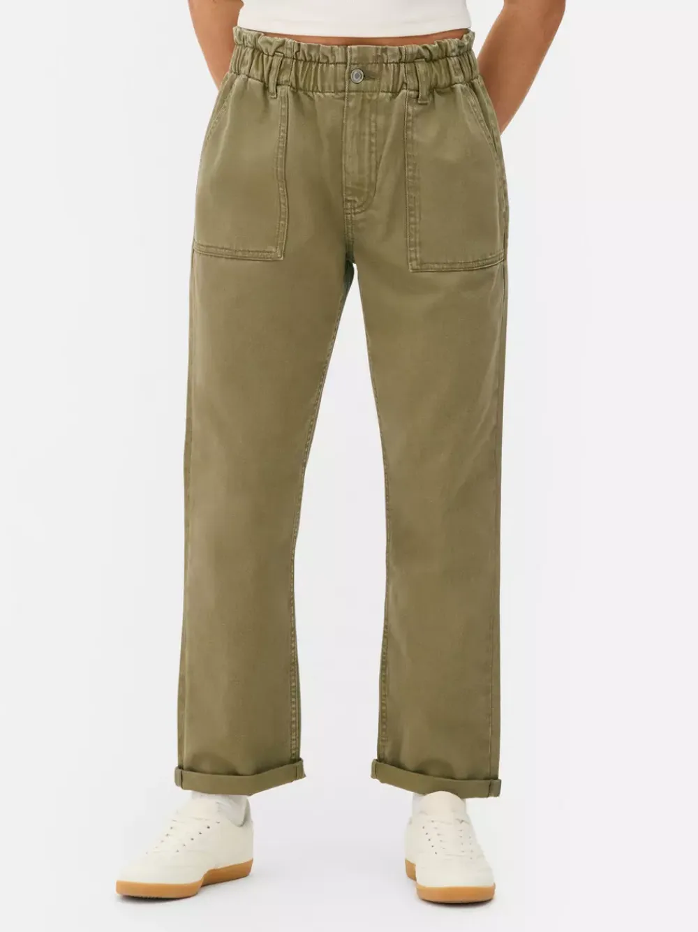 Primark Jeansy<Bawełniane spodnie typu paper bag