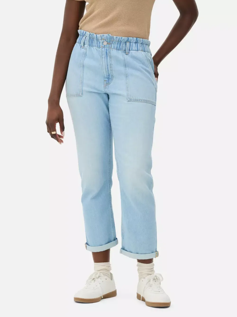 Primark Jeansy<Bawełniane spodnie typu paper bag