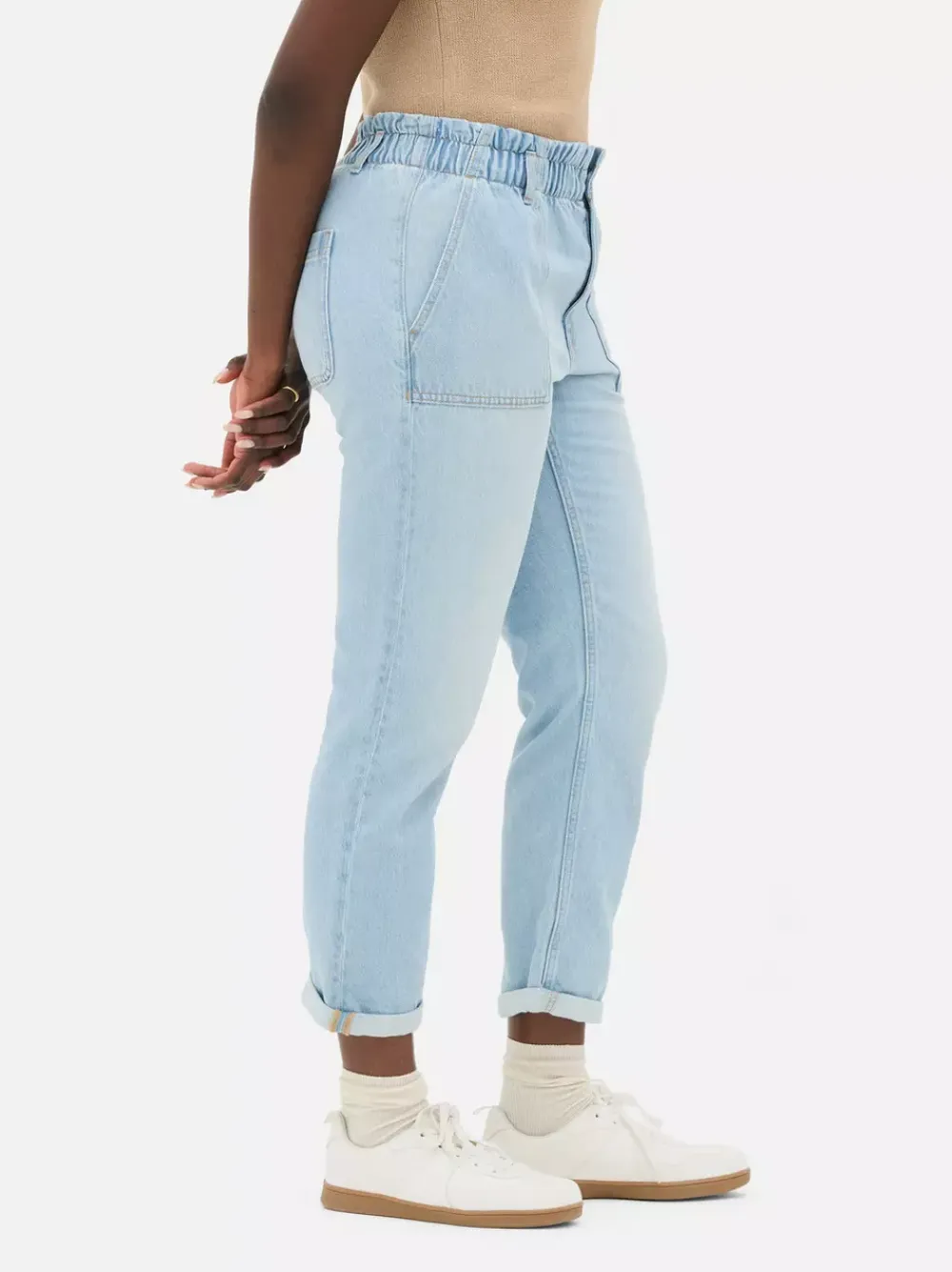 Primark Jeansy<Bawełniane spodnie typu paper bag