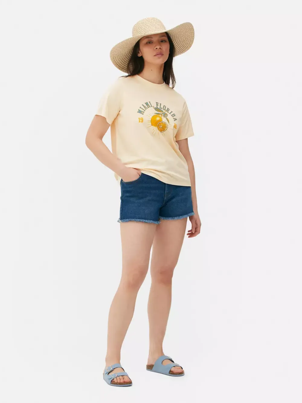Primark Topy I T-Shirty<Bawełniany T-shirt z nadrukiem