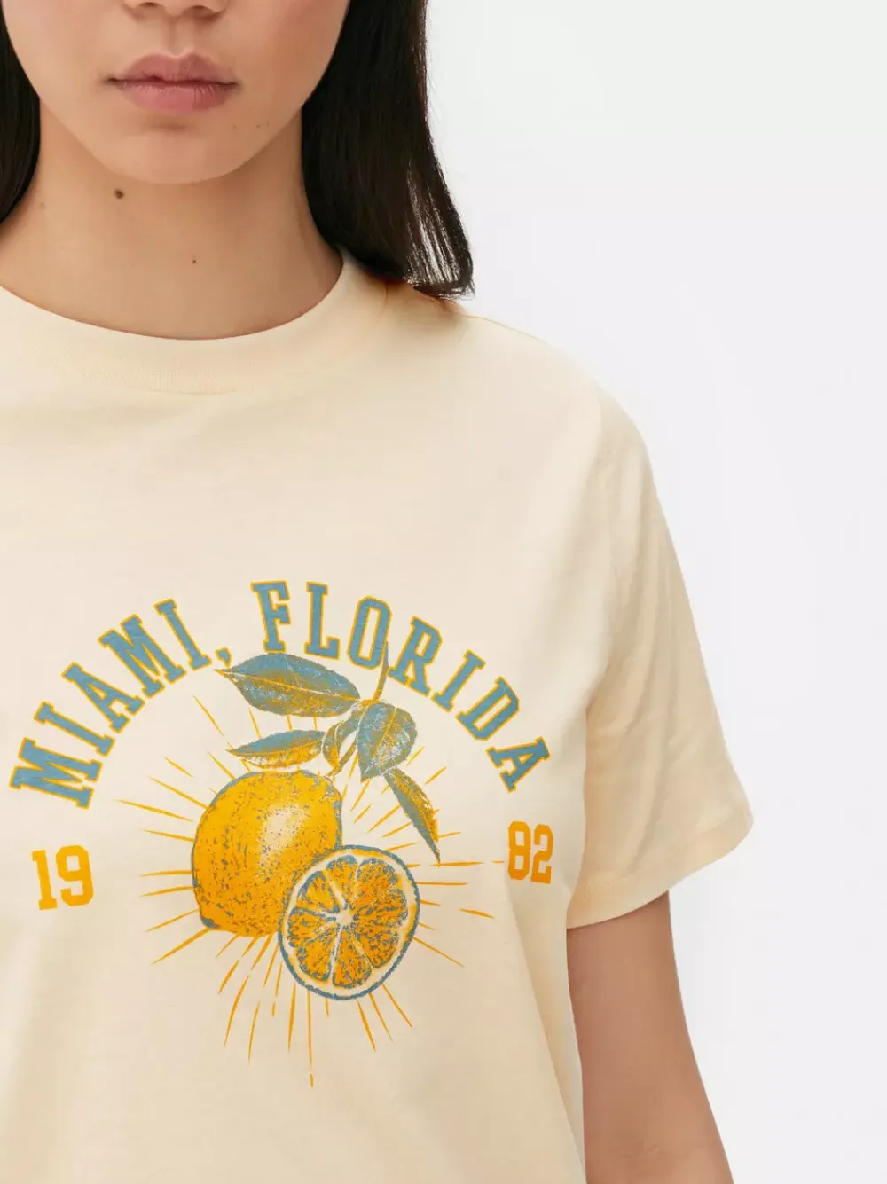 Primark Topy I T-Shirty<Bawełniany T-shirt z nadrukiem