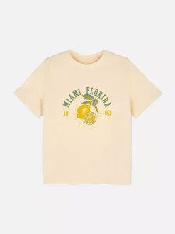 Primark Topy I T-Shirty<Bawełniany T-shirt z nadrukiem