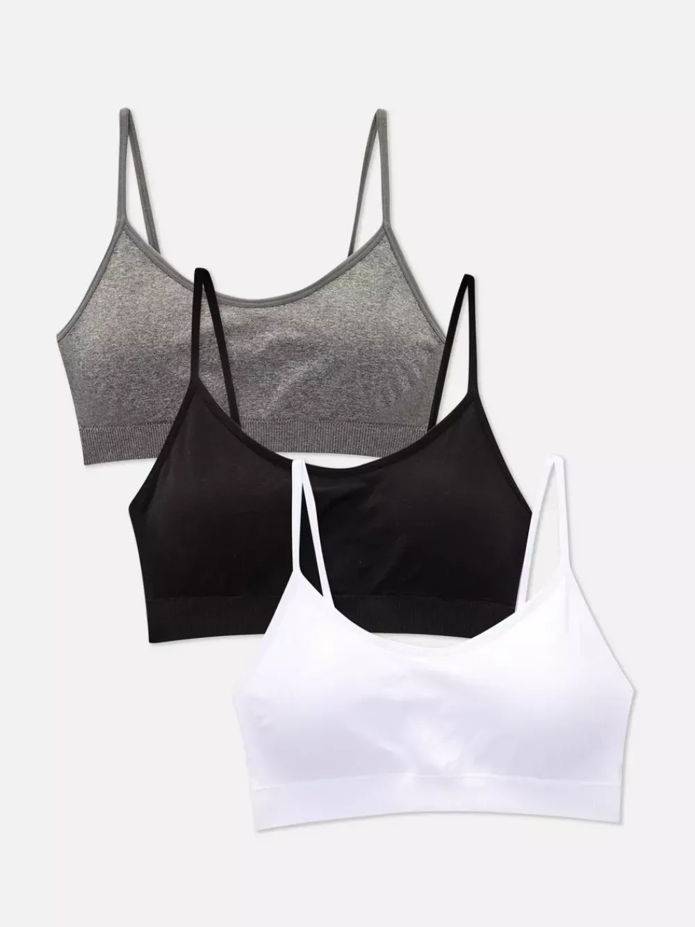 Primark Biustonosze<Bezszwowe krótkie braletki na ramiączkach, 3 pary