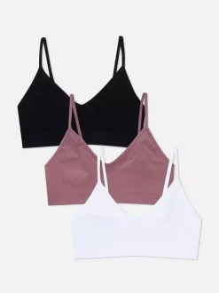 Primark Biustonosze<Bezszwowe krótkie braletki na ramiączkach, 3 pary