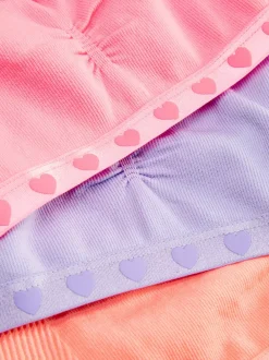 Dzieci Primark Bielizna<Bezszwowe krótkie topy w serduszka, 3 szt.
