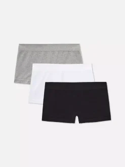 Damskie Primark Majtki Damskie<Bezszwowe obcisłe bokserki typu boyshort, 3 pary