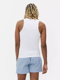 Primark Bielizna|Topy I T-Shirty<Bezszwowe prążkowane podkoszulki, 2 szt.