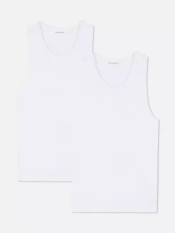 Primark Bielizna|Topy I T-Shirty<Bezszwowe prążkowane podkoszulki, 2 szt.