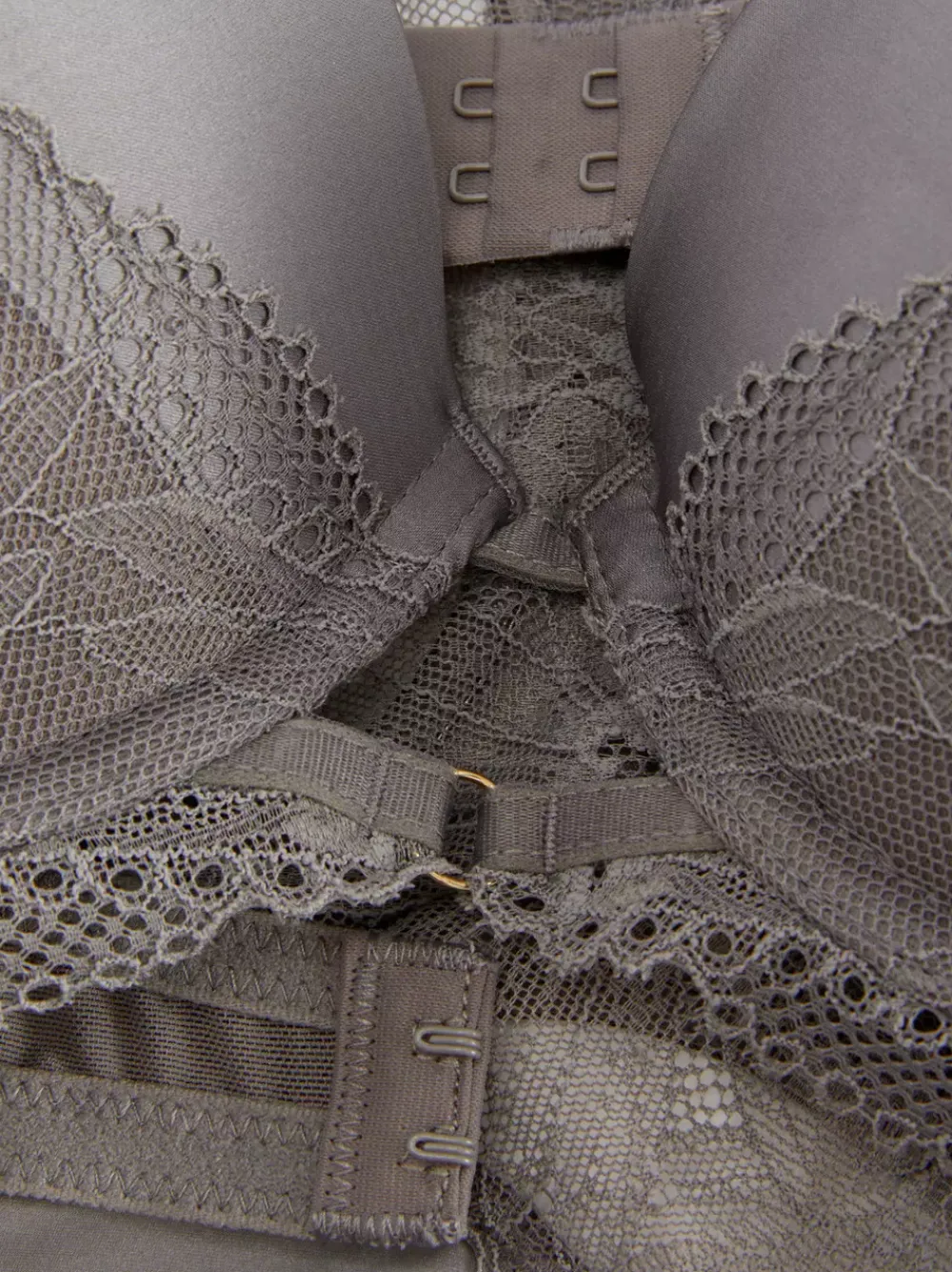 Damskie Primark Komplety Bielizny Damskiej<Biustonosz maximise i figi z satyny z koronką