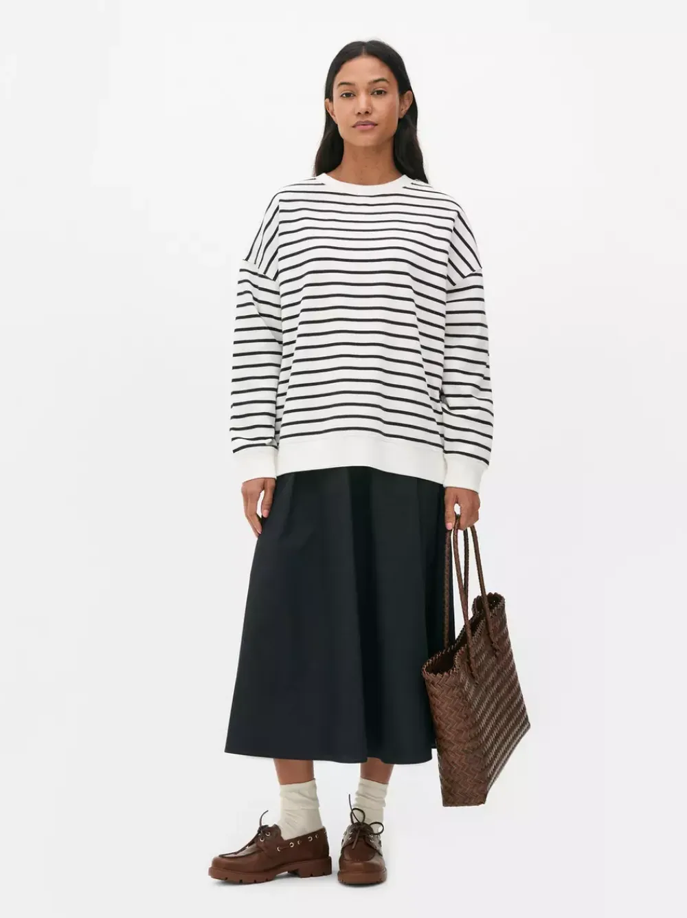 Primark Odzież Domowa I Na Siłownię|Bluzy<Bluza oversize w paski