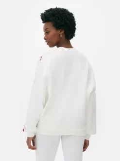 Primark Odzież Domowa I Na Siłownię|Bluzy<Bluza oversize w uniwersyteckim stylu z numerem