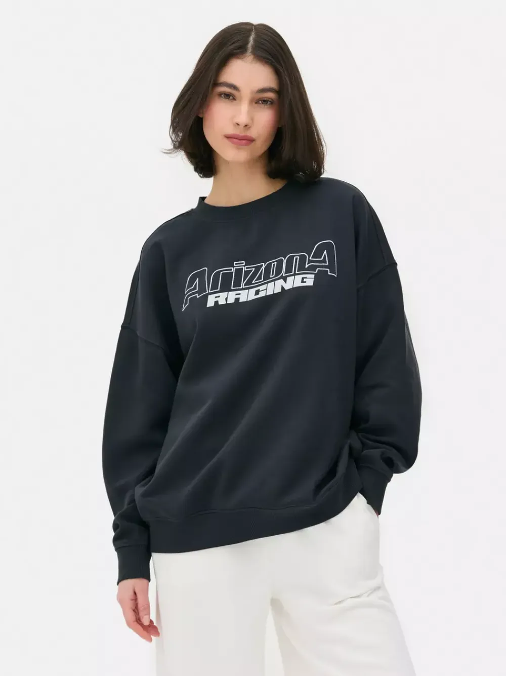 Primark Odzież Domowa I Na Siłownię|Bluzy<Bluza oversize z nadrukiem