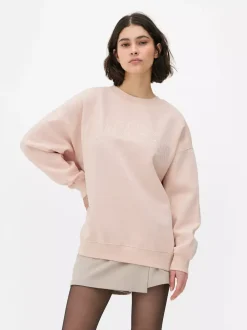 Primark Odzież Domowa I Na Siłownię|Bluzy<Bluza oversize z nadrukiem