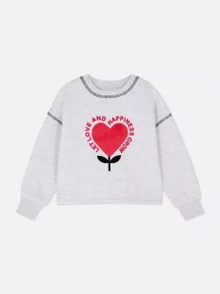 Dzieci Primark Bluzy<Bluza z flokowanym wzorem