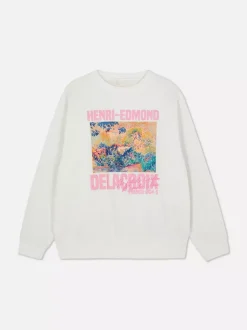 Primark Odzież Domowa I Na Siłownię|Bluzy<Bluza z motywem obrazu Henriego Edmonda Crossa