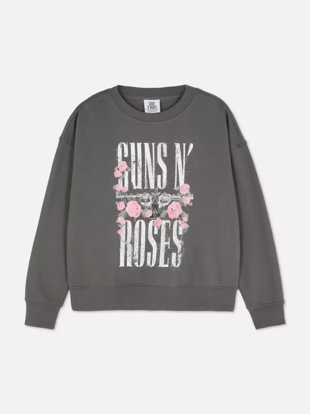 Primark Odzież Domowa I Na Siłownię|Bluzy<Bluza z nadrukiem Guns N’ Roses i efektem znoszenia