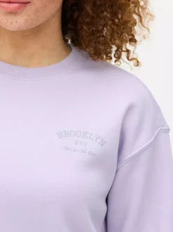Primark Odzież Domowa I Na Siłownię|Bluzy<Bluza z okrągłym dekoltem i nadrukiem