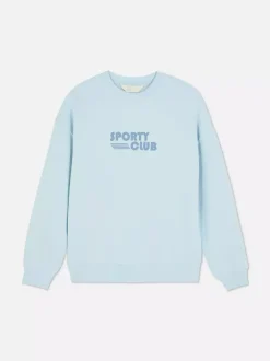 Primark Odzież Domowa I Na Siłownię|Bluzy<Bluza z okrągłym dekoltem i nadrukiem