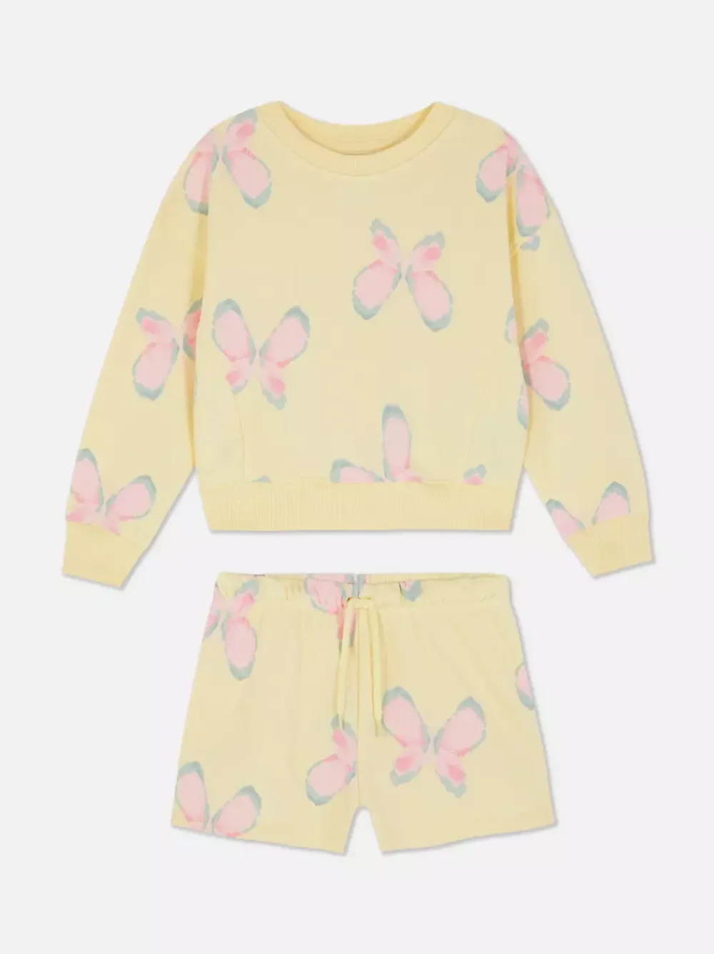 Dzieci Primark Komplety I Gotowe Stroje<Bluza z okrągłym dekoltem i szorty ze sznurkiem